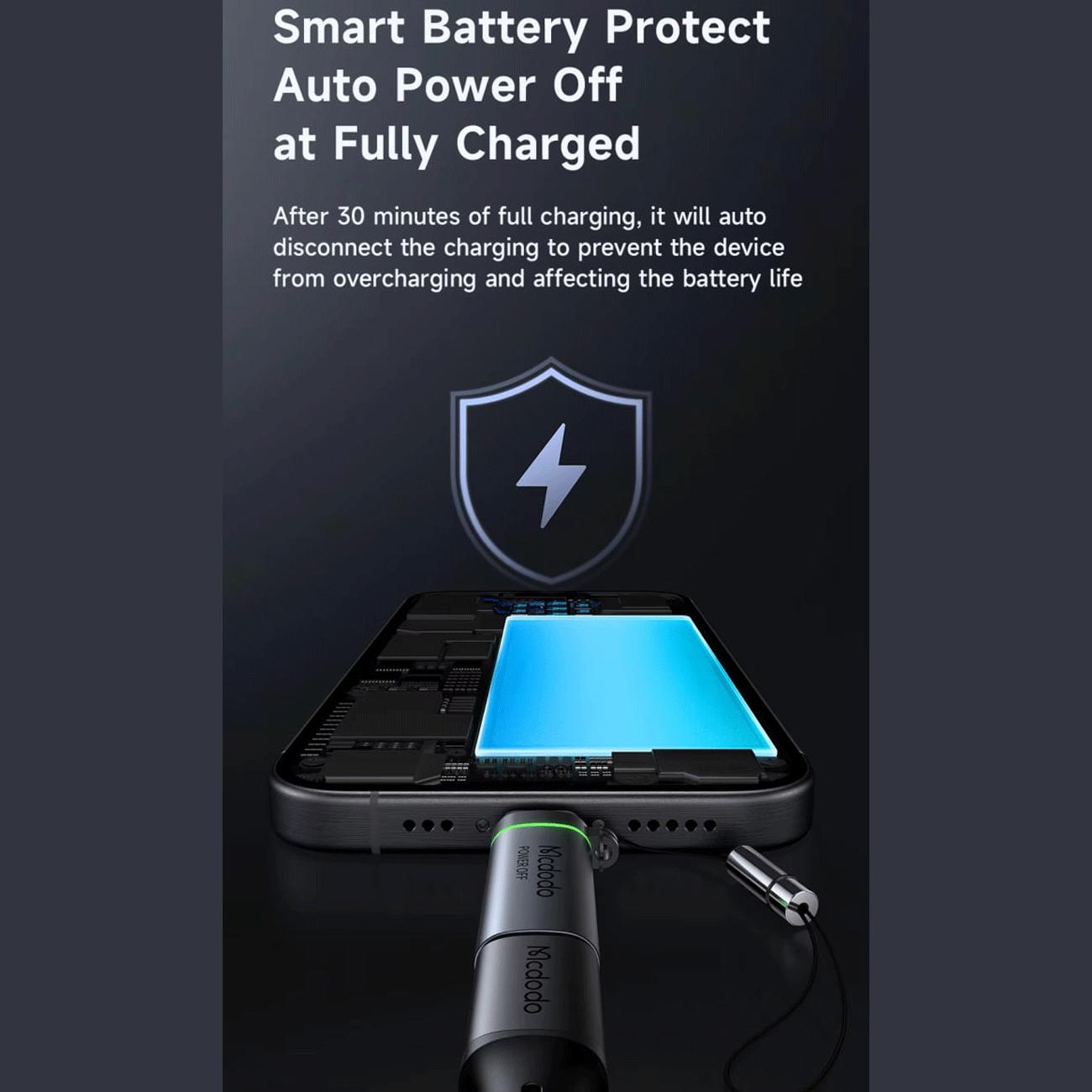 مبدل اوتی جی آیفون تایپ سی به تایپ سی با قابلیت قطع خودکار شارژ مک دودو OT-245