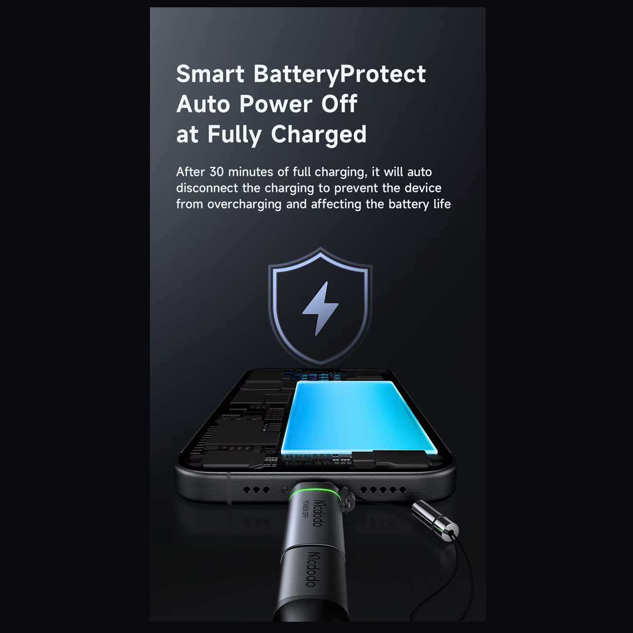 مبدل آیفون 15 تایپ سی به لایتنینگ با توان 60 وات مک دودو OT-601