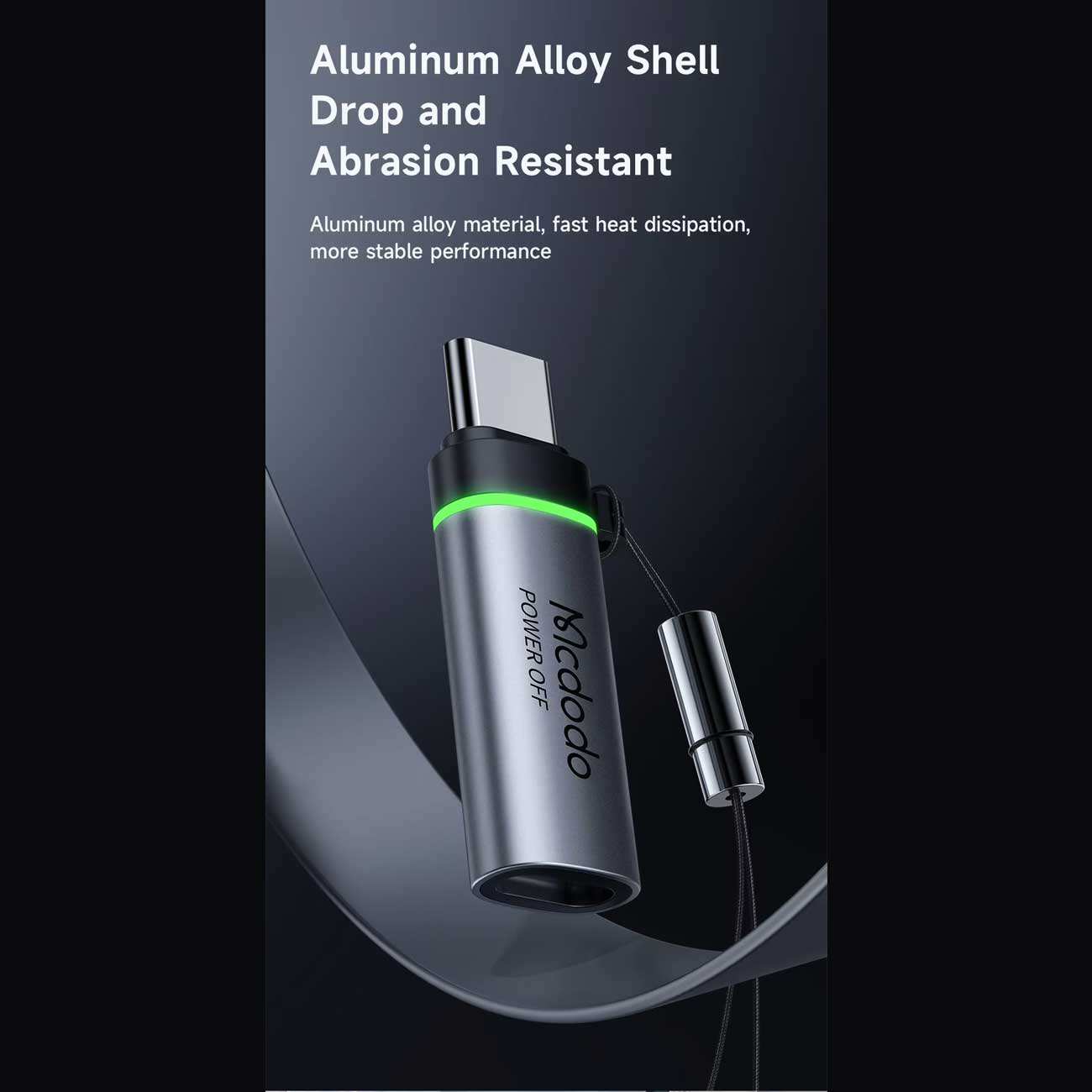 مبدل آیفون 15 تایپ سی به لایتنینگ با توان 60 وات مک دودو OT-601