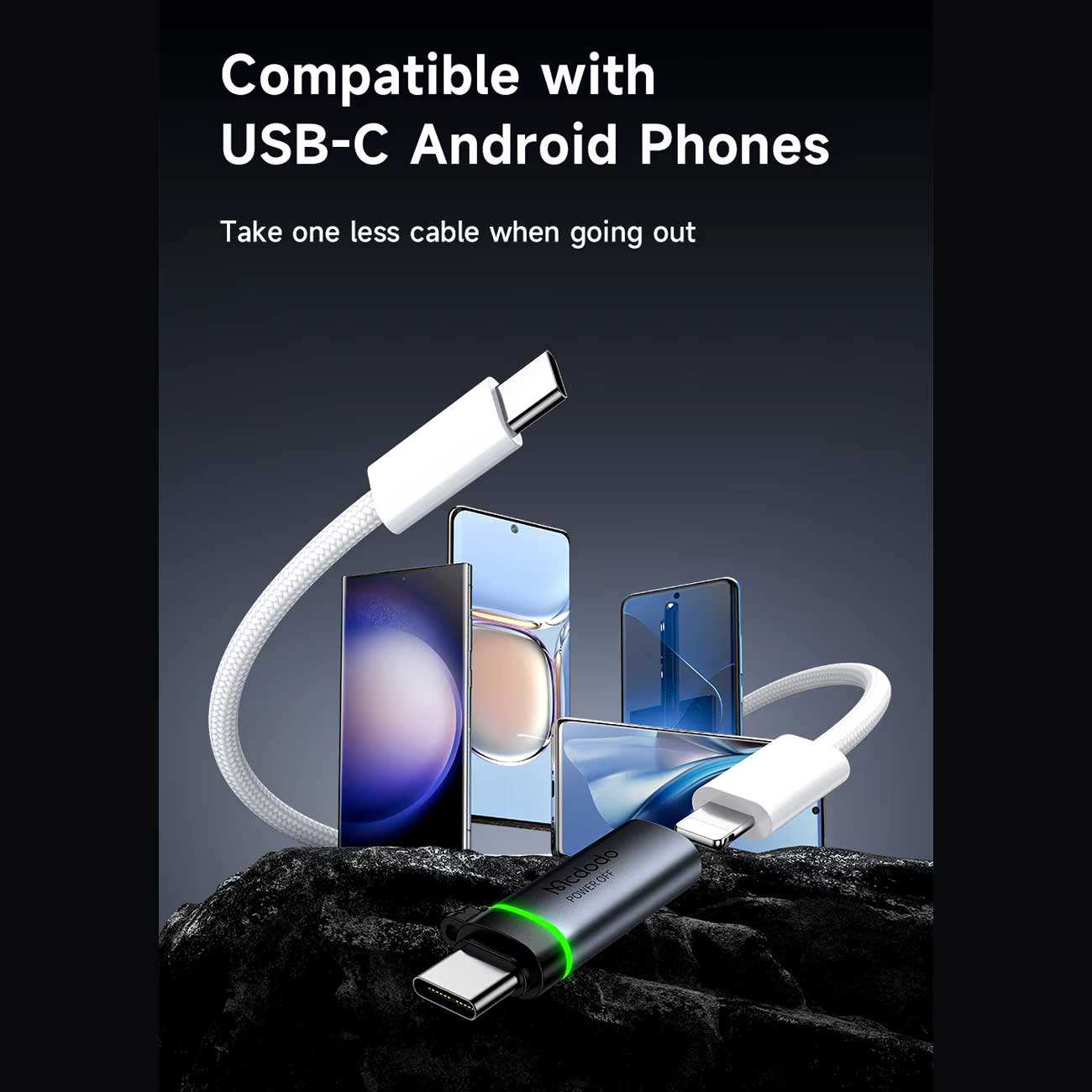 مبدل آیفون 15 تایپ سی به لایتنینگ با توان 60 وات مک دودو OT-601