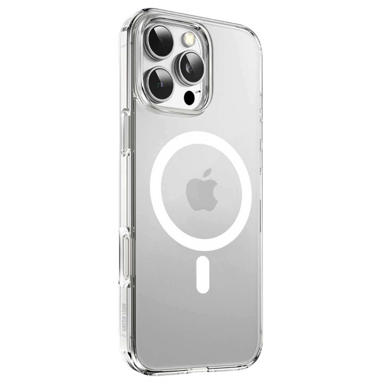 قاب مگنتی شفاف گوشی آیفون 16 پرو گرین GNMCRYC16PCL