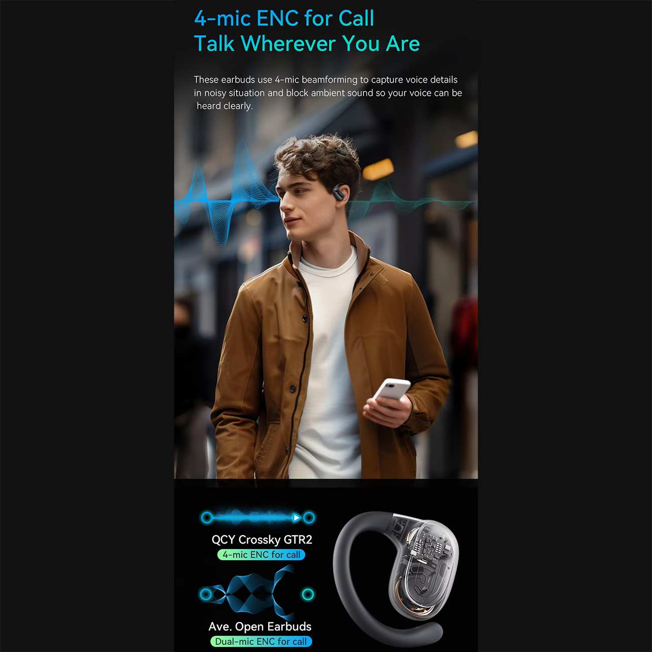 هندزفری بلوتوثی 5.4 کیو سی وای GTR2