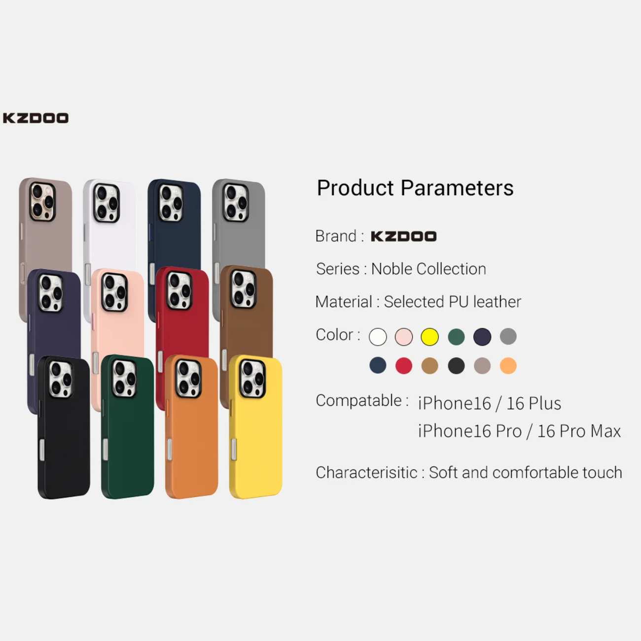 قاب محافظ آیفون 16 پرو کی زد دو Noble Collection