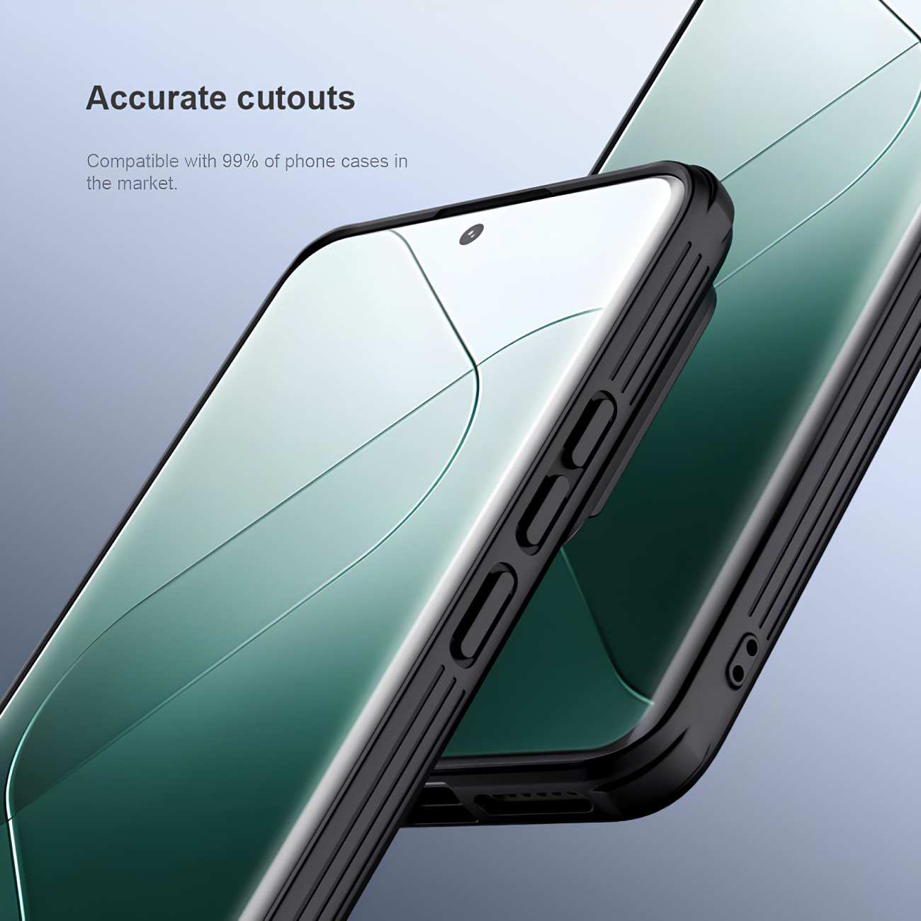 گلس منحنی شیائومی 14 پرو نیلکین ( دو عددی ) Impact Resistant Curved