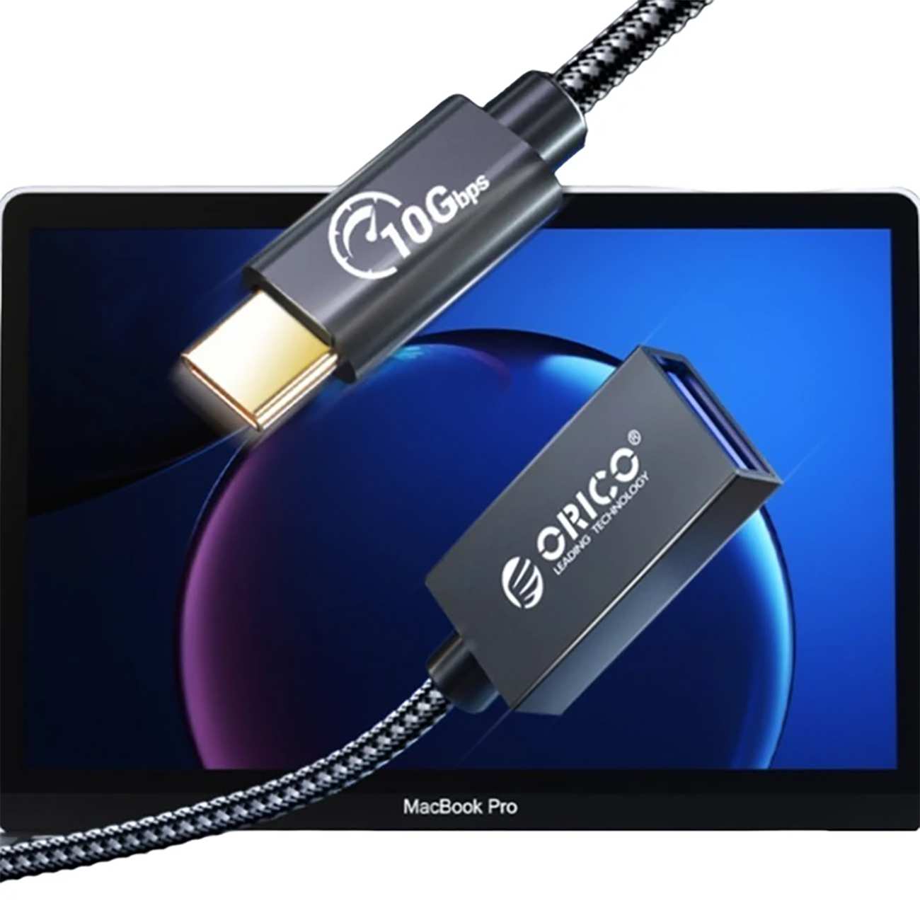 مبدل و کابل شارژ تایپ سی به یو اس بی 3.1 یک متری 3 آمپر اوریکو CAF31-10