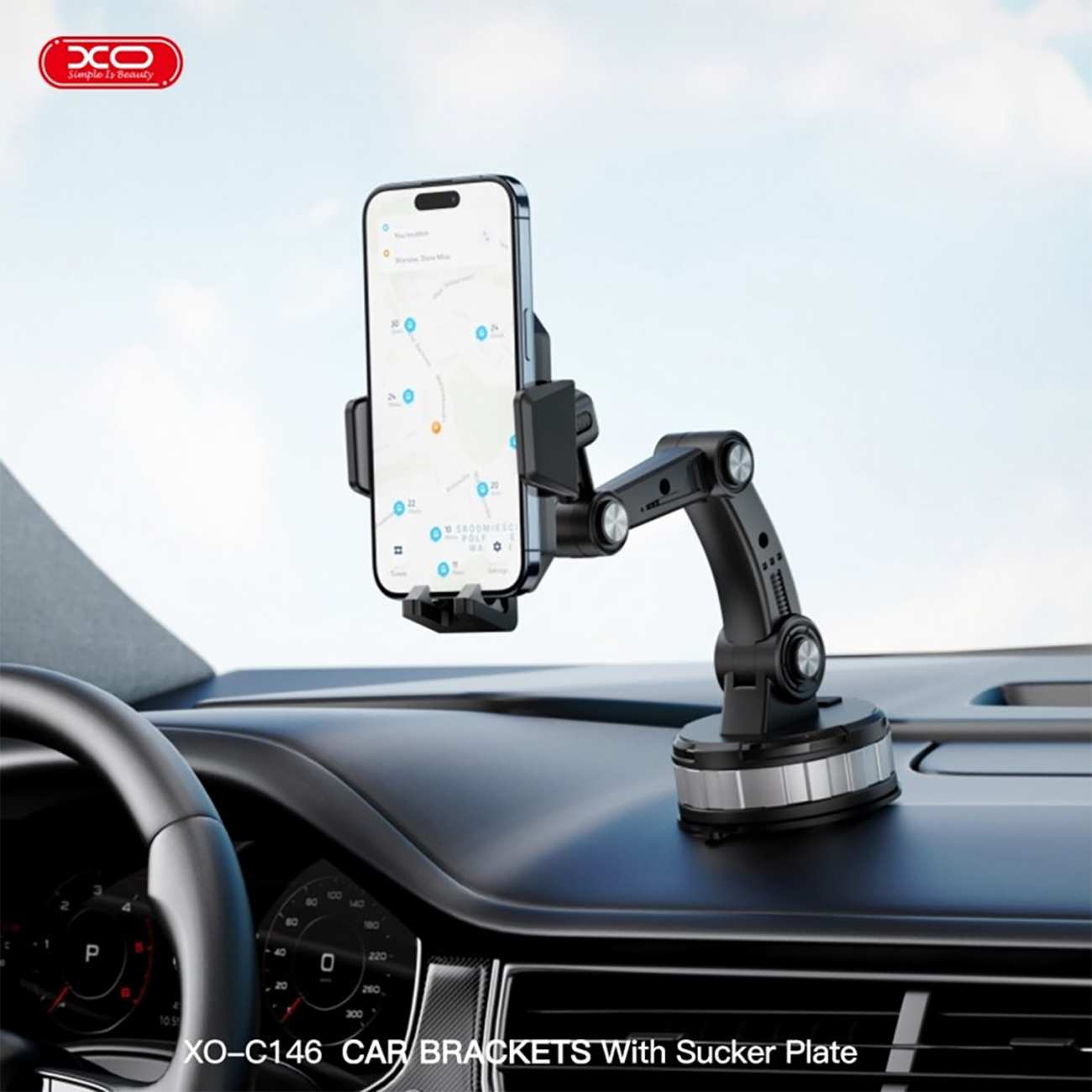 هولدر چرخشی گوشی موبایل داخل خودرو ایکس او C146