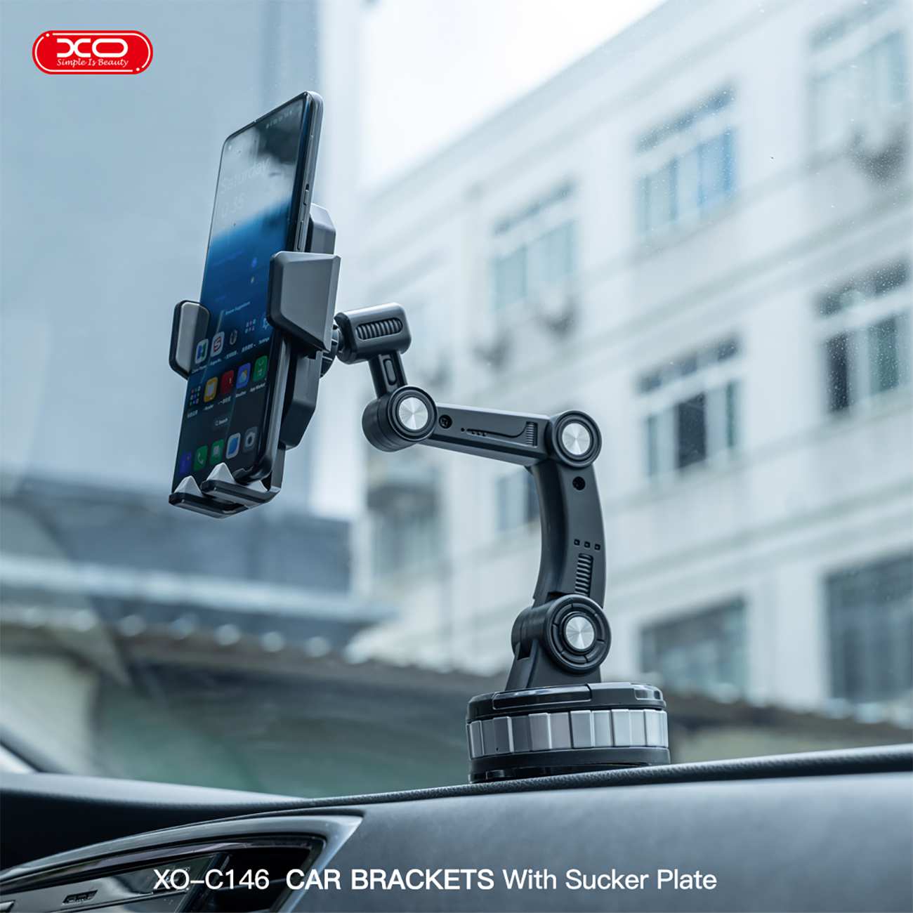 هولدر چرخشی گوشی موبایل داخل خودرو ایکس او C146
