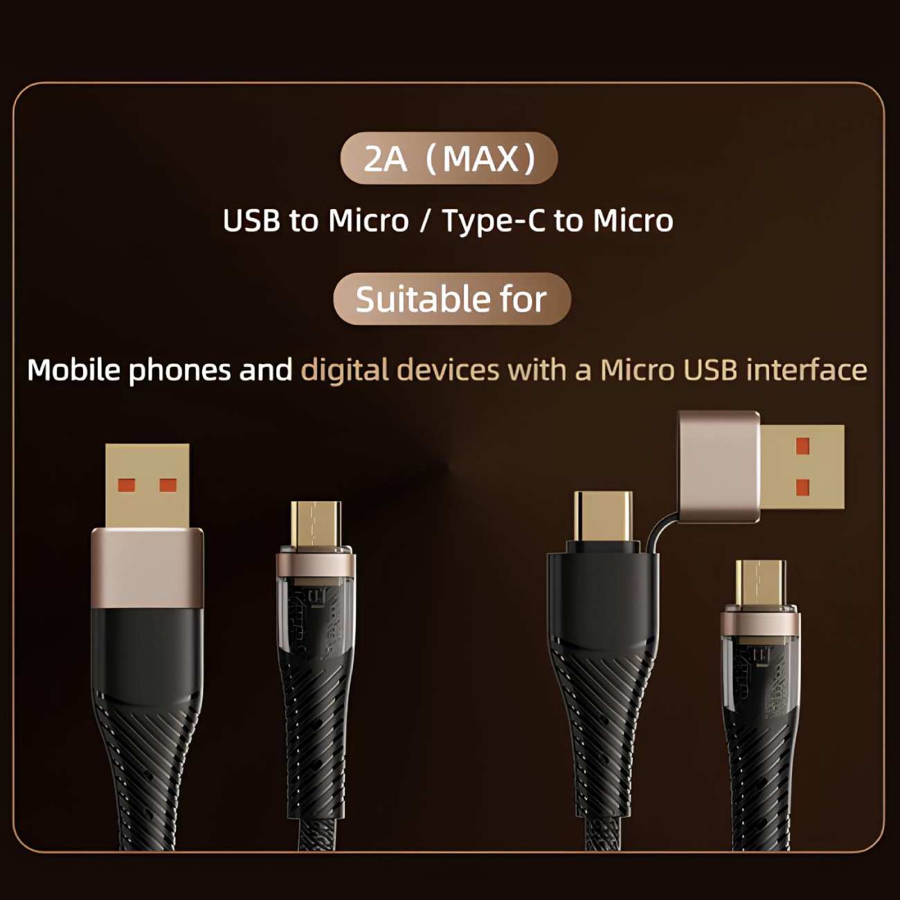 کابل سوپر فست شارژ چند سر تایپ سی و یو اس بی به تایپ سی، لایتنینگ و میکرو 100 وات 1.5 متری راک RCB0860