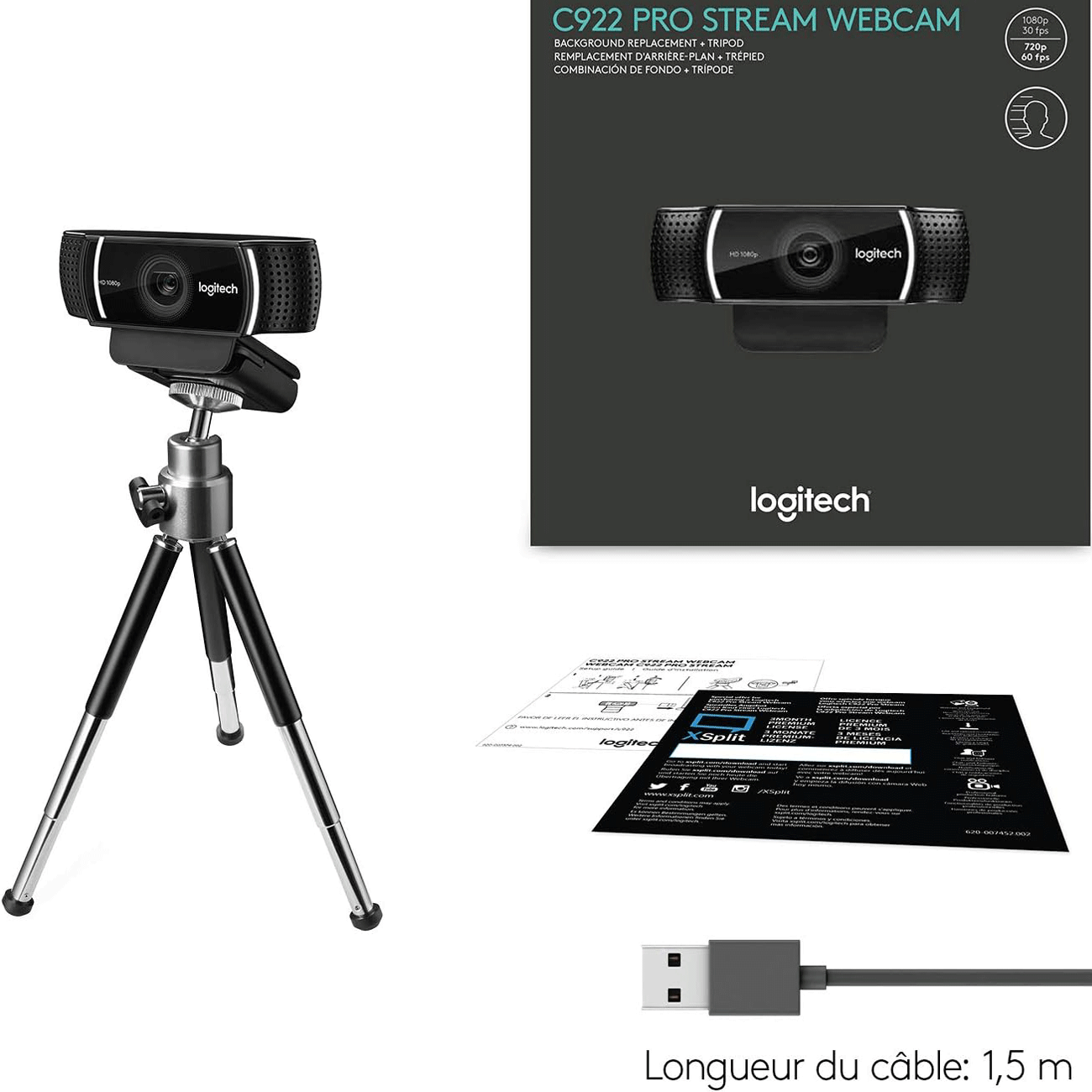 وبکم حرفه ای لاجیتک C922 pro