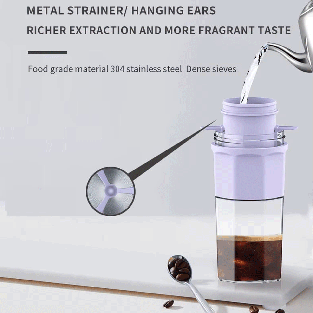 آبمیوه گیری و قهوه ساز شارژی 350 میلی لیتر کویو SAC-003