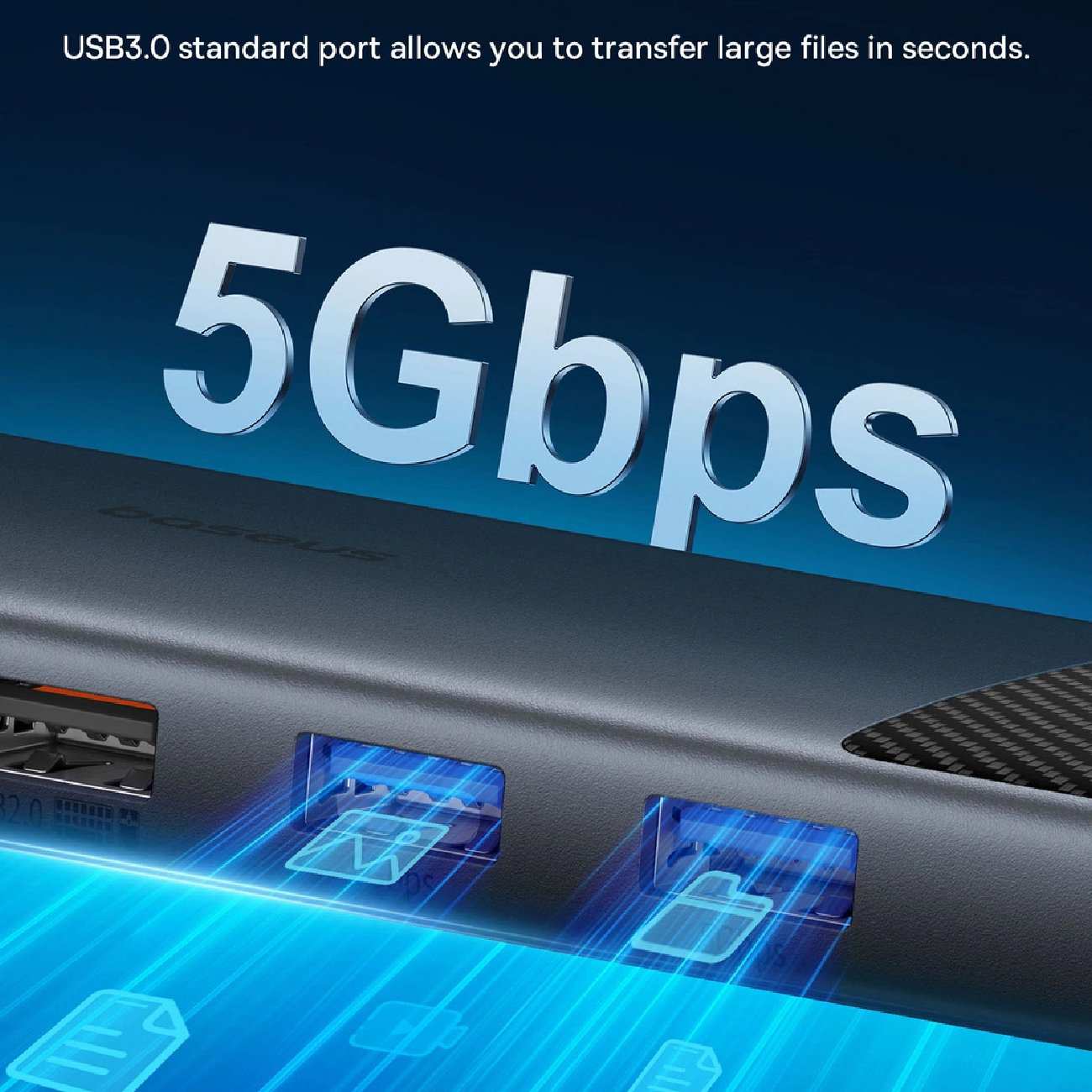 هاب تایپ سی 11 پورت بیسوس BS-OH098 B00061801123-00