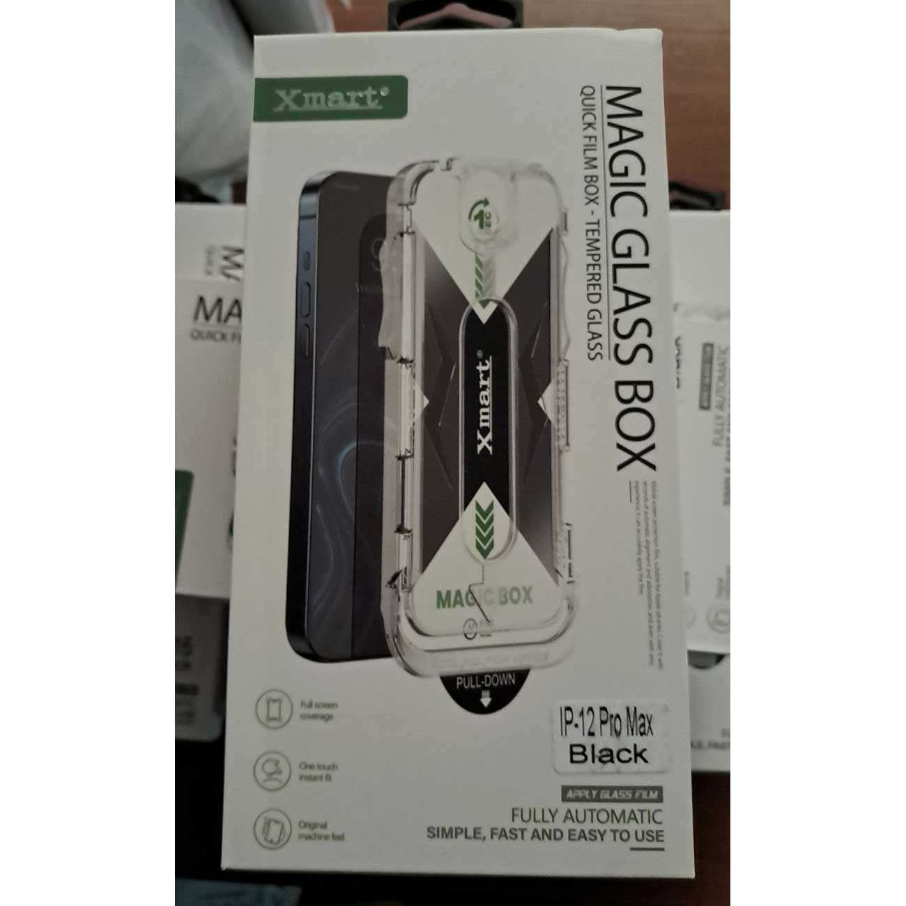 گلس آیفون 12 پرومکس با ابزار نصب ایکس مارت