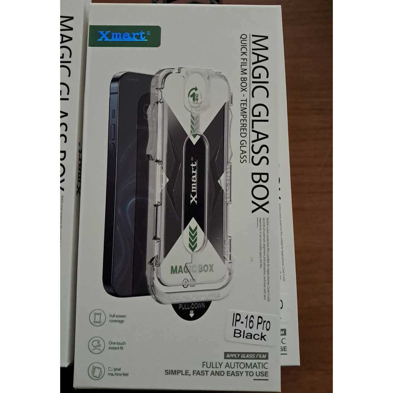 گلس آیفون 16 پرو با ابزار نصب ایکس مارت