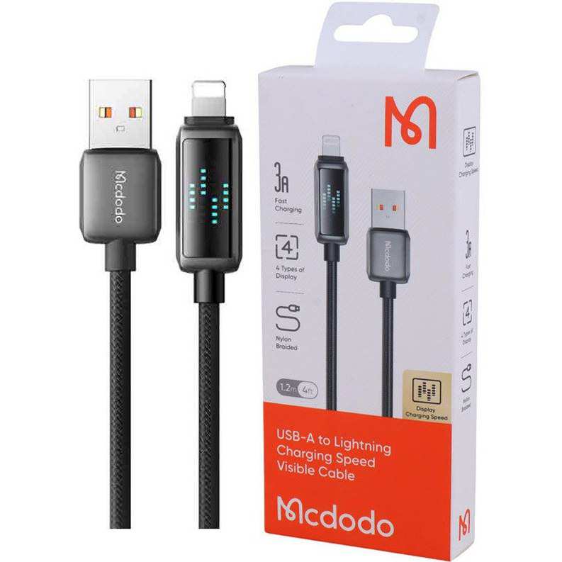کابل فست شارژ یو اس بی به لایتنینگ 3 آمپر 1.2 متری مک دودو CA-525