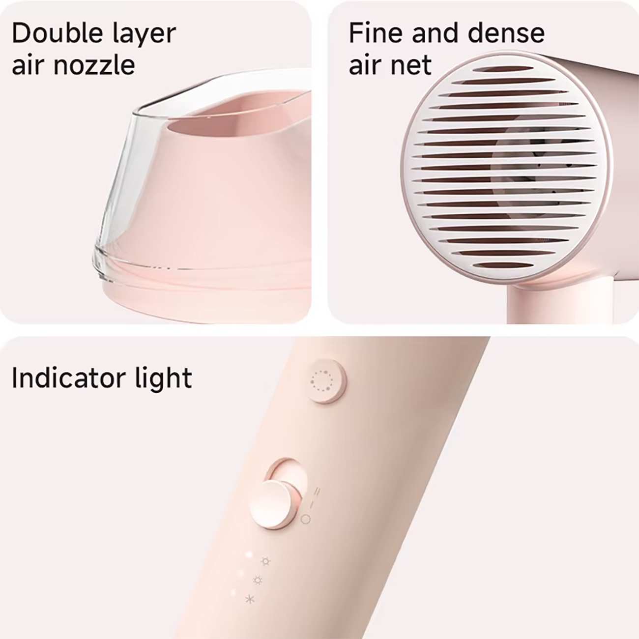 سشوار حرفه ای یون منفی دوگانه 1800 وات شیائومی AN002