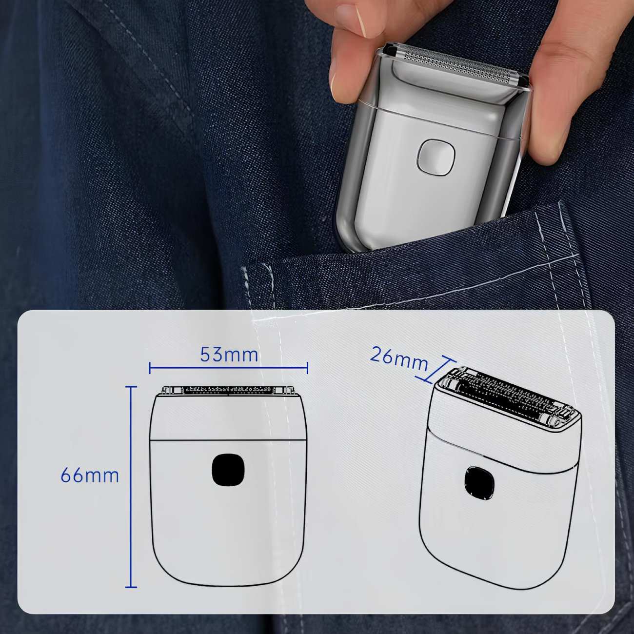 مینی ریش تراش شارژی مسافرتی ضدآب دوکو شیائومی RS001