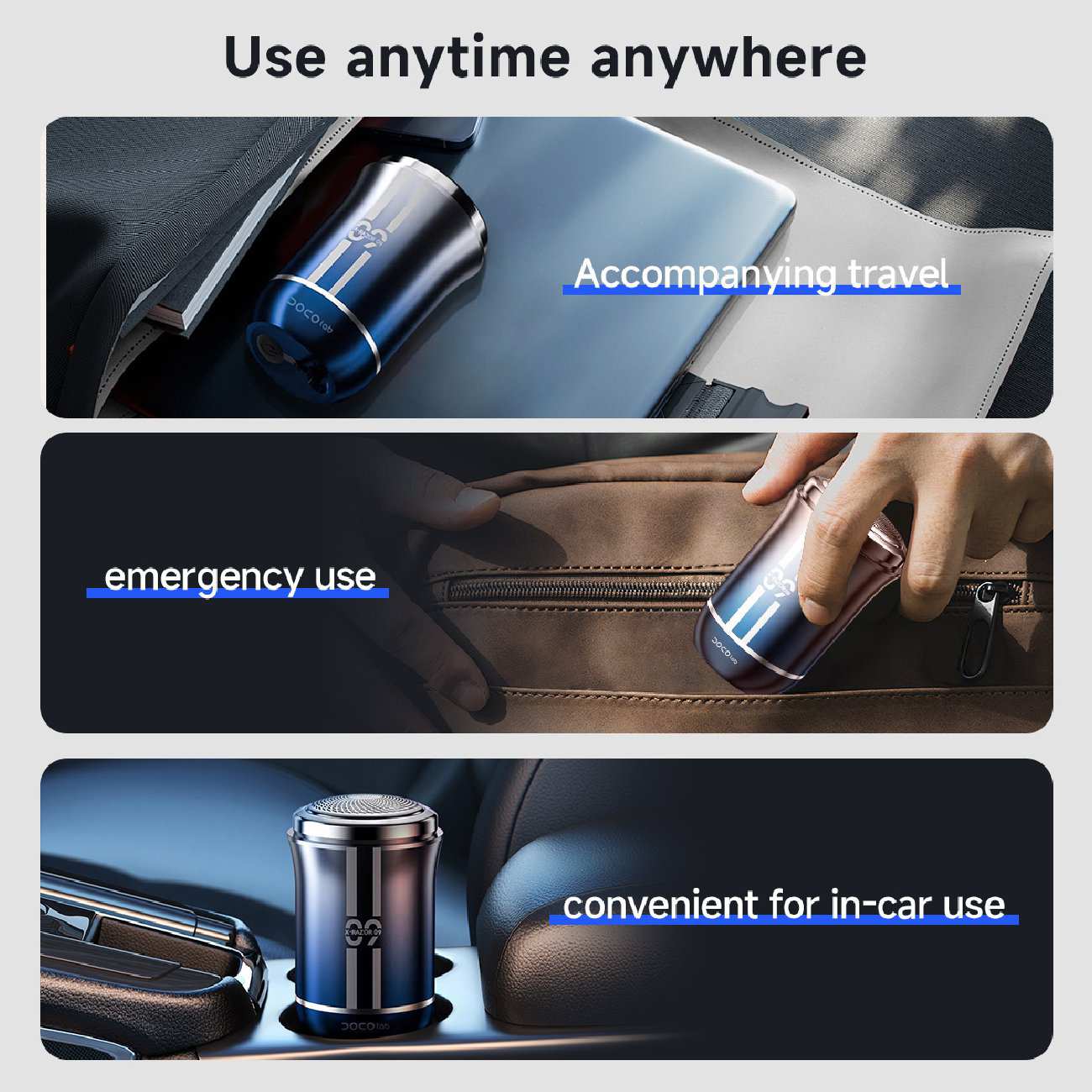 مینی ریش تراش شارژی مسافرتی ضدآب دوکو شیائومی RA001