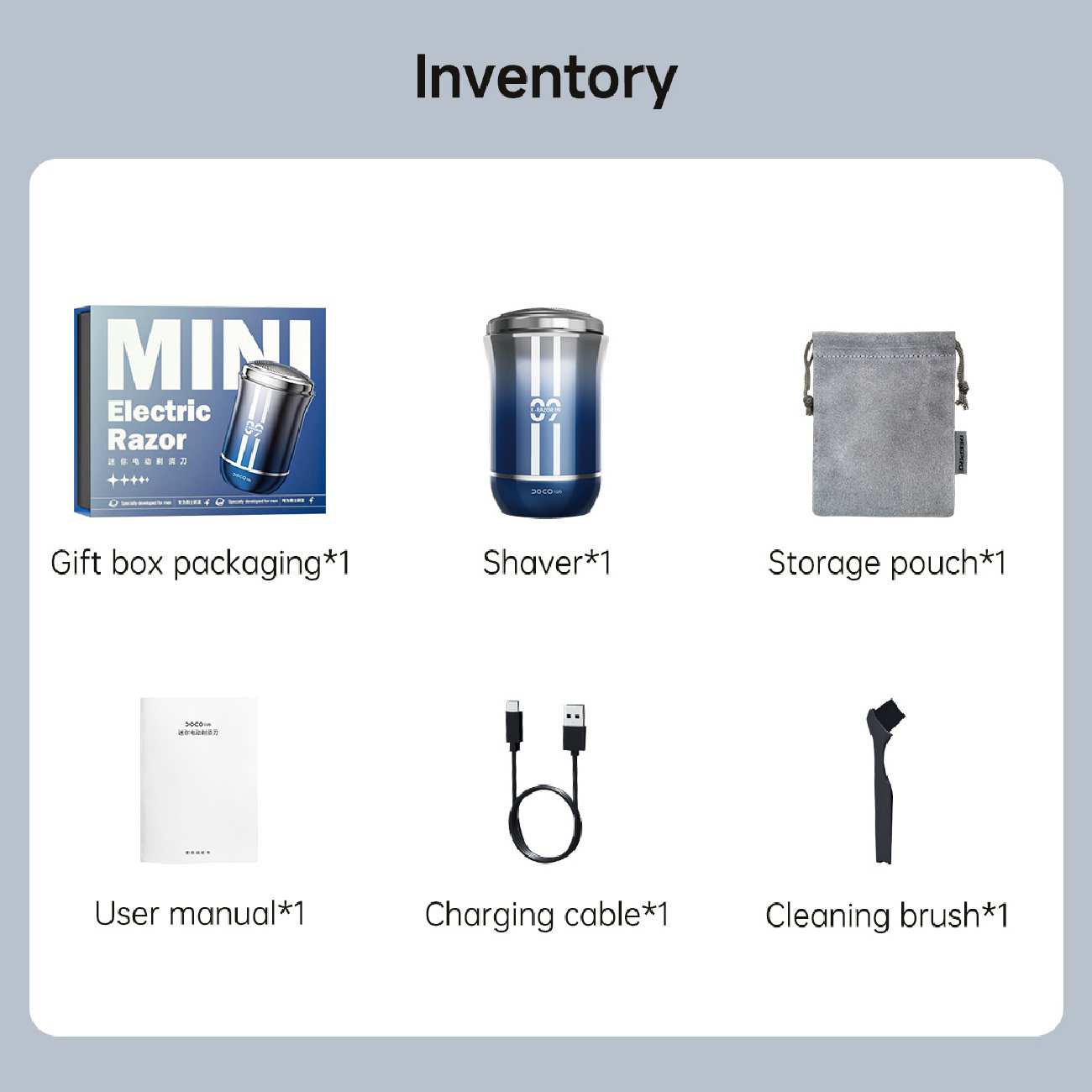 مینی ریش تراش شارژی مسافرتی ضدآب دوکو شیائومی RA001