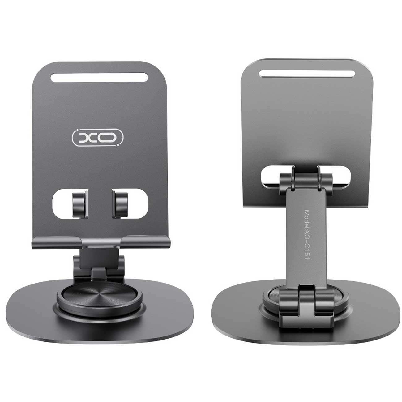 هولدر گوشی موبایل رومیزی فلزی تاشو با چرخش 360 درجه ایکس او C151