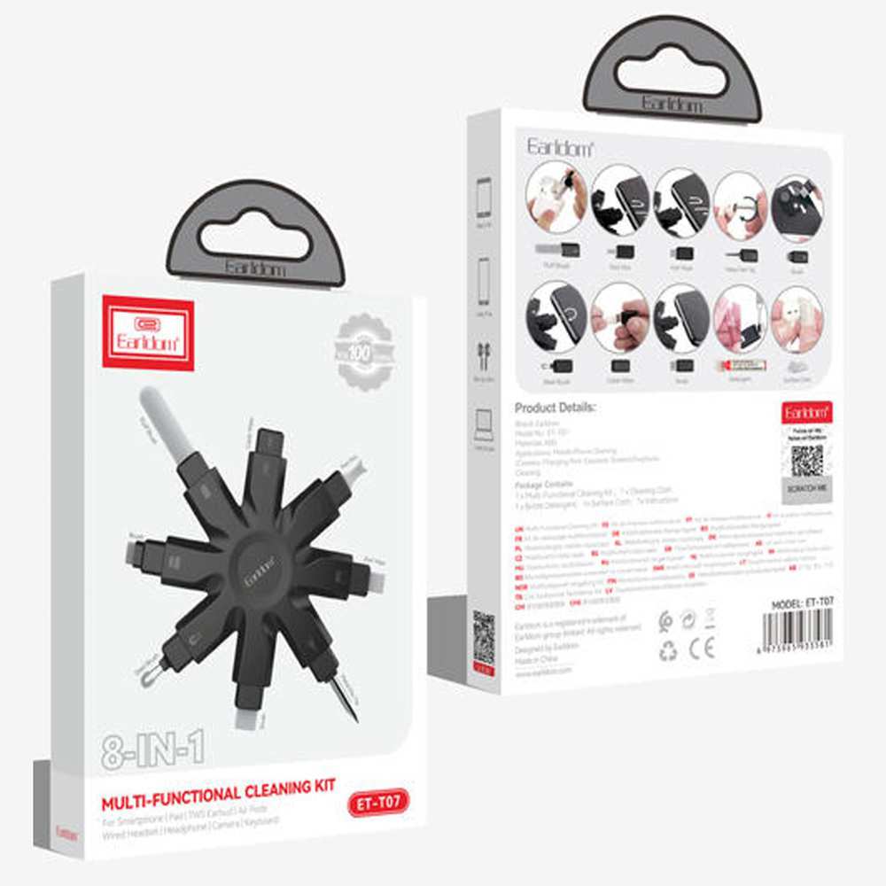 کیت تمیز کننده 8 کاره ایرپاد و موبایل ارلدام T07