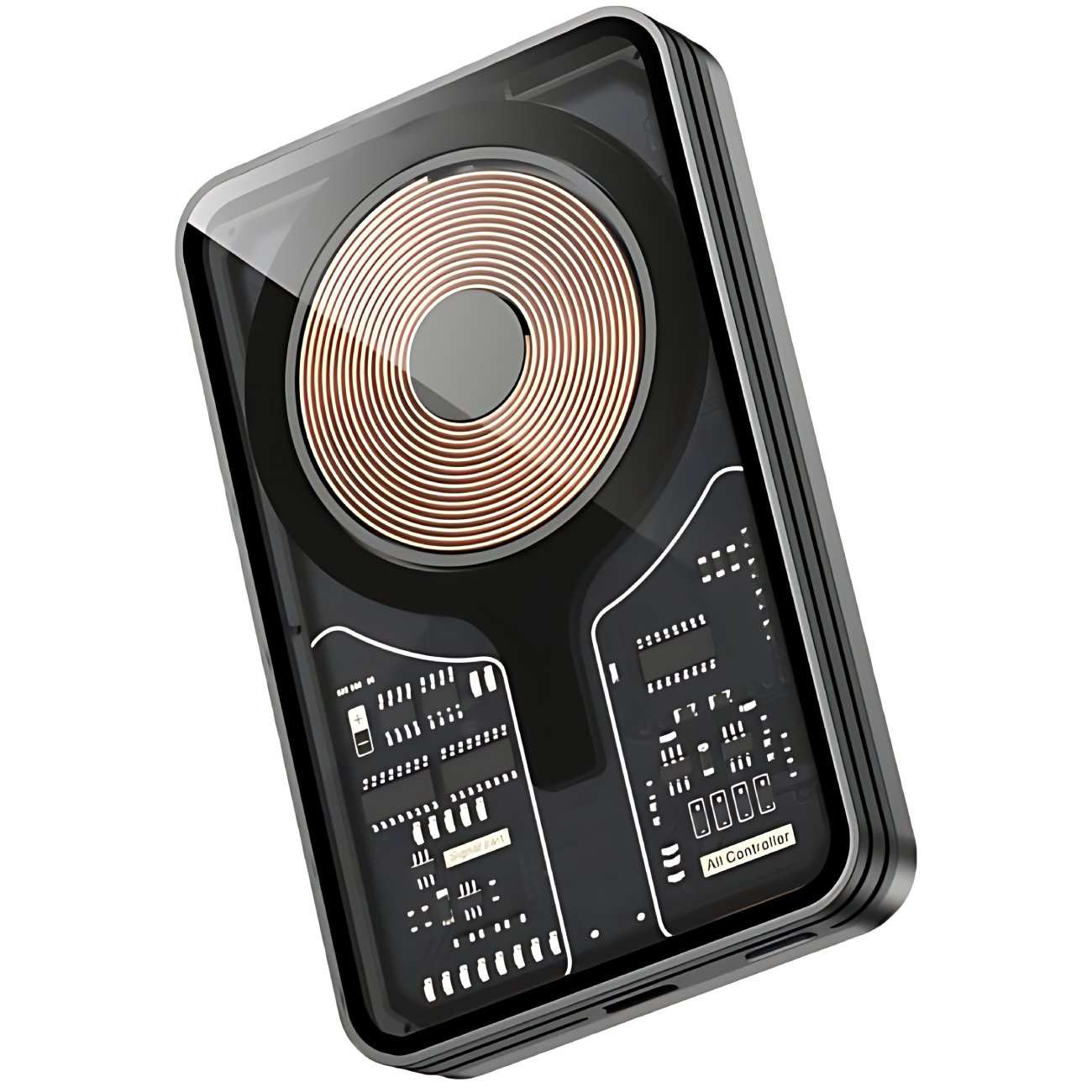 پاور بانک وایرلس مگنتی 5000 طرح شفاف 20 وات ارلدام PD19