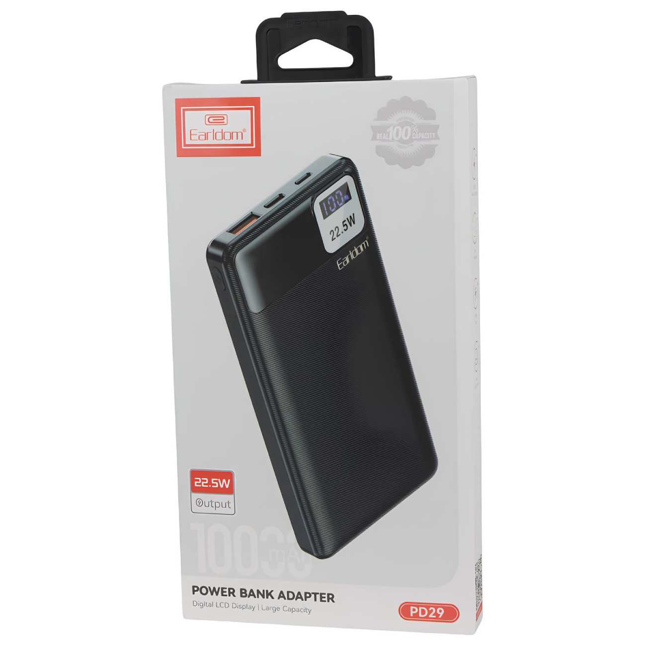 پاور بانک فست شارژ تایپ سی و یو اس بی 22.5 وات 10000 ارلدام PD29