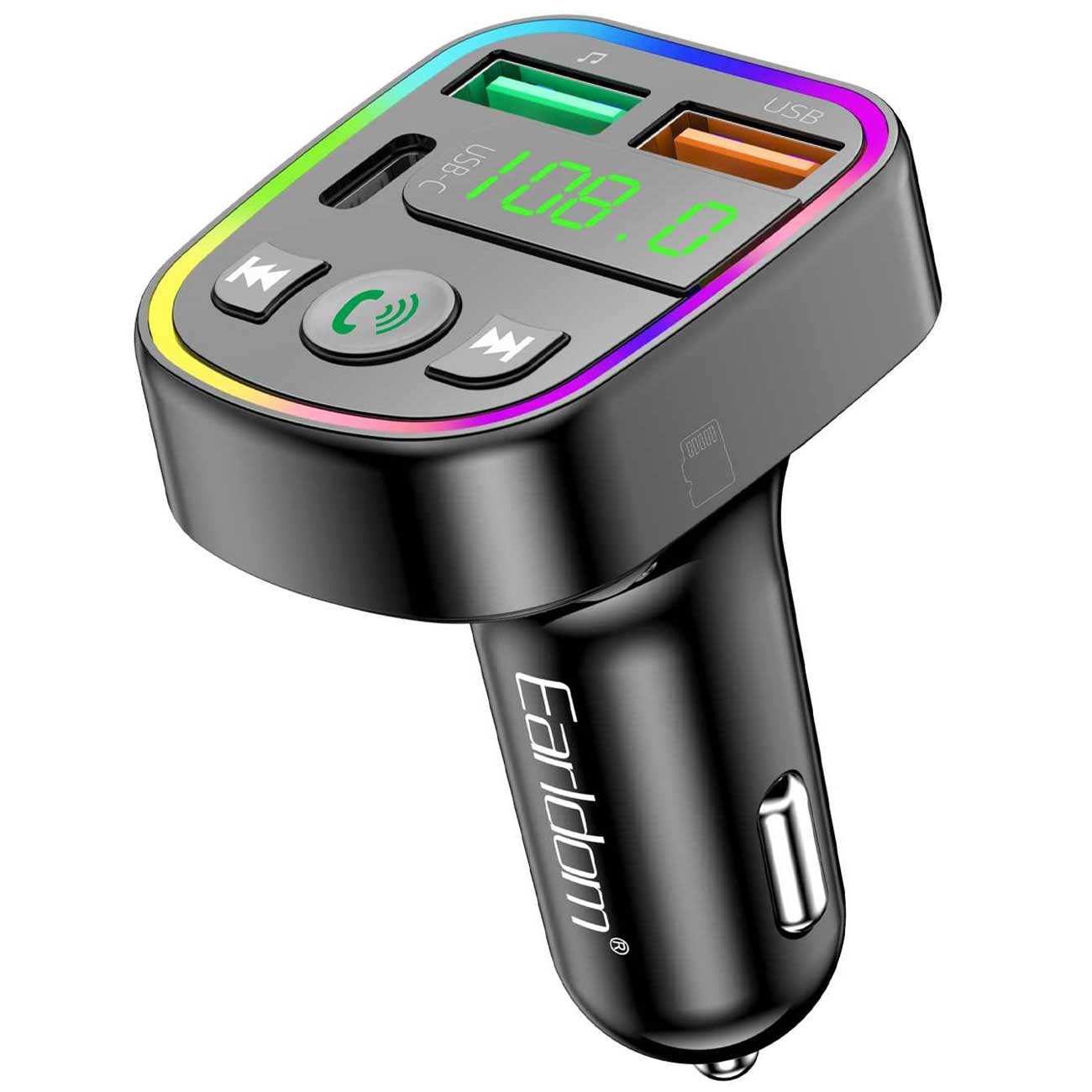 شارژر فندکی فست شارژ ماشین 3.1 آمپر و افامپلیر ارلدام M103