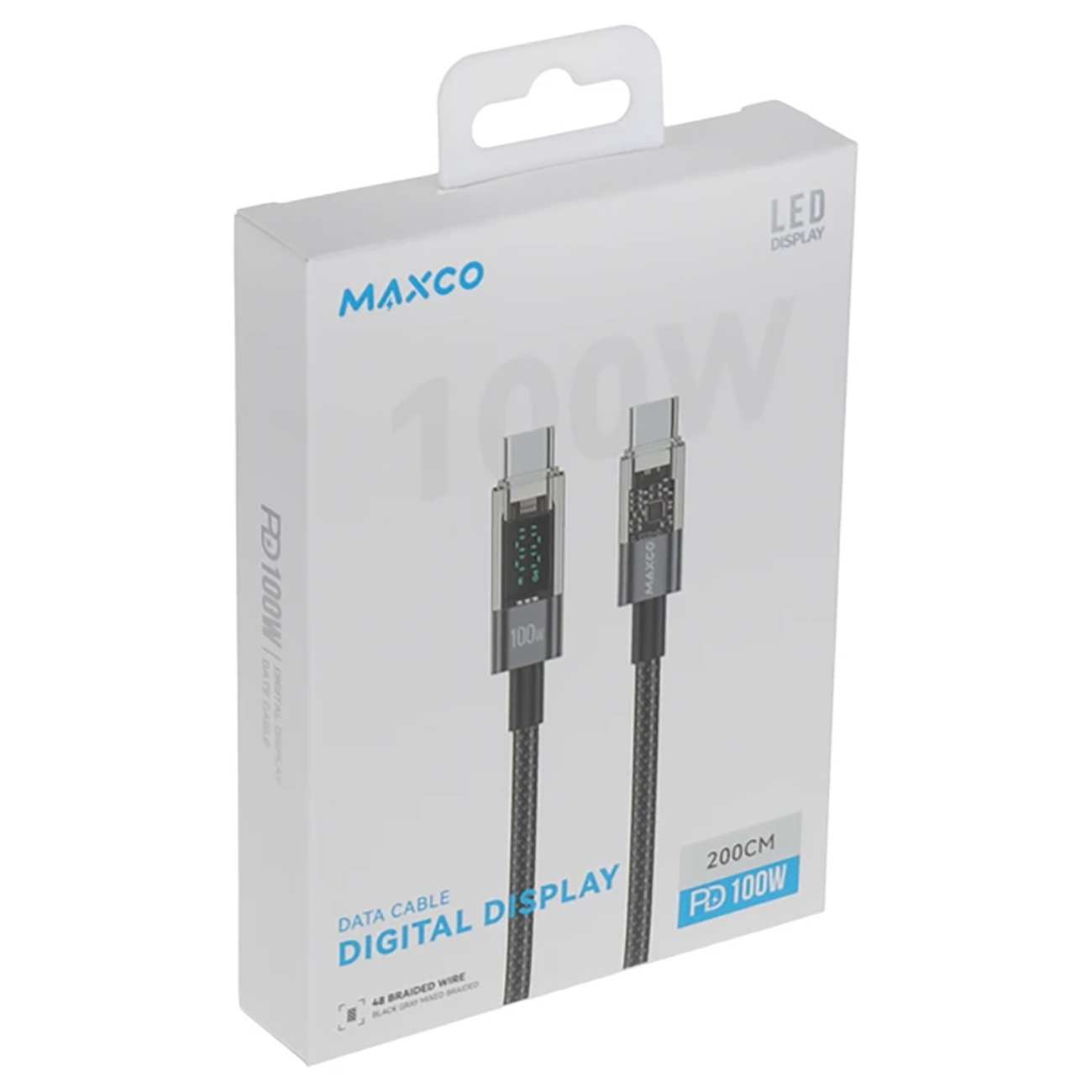 کابل سوپر فست شارژ دو سر تایپ سی 100 وات 2 متری مکسکو MS03CC