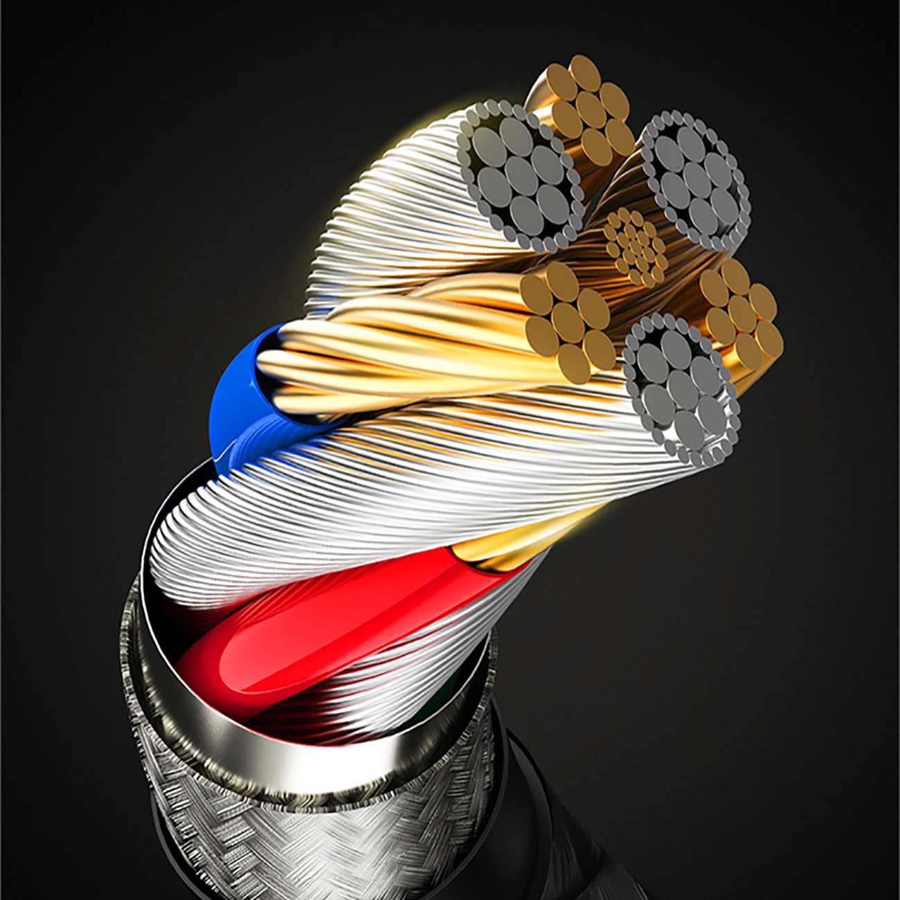 کابل سوپر فست شارژ دو سر تایپ سی 100 وات 2 متری مکسکو MS03CC