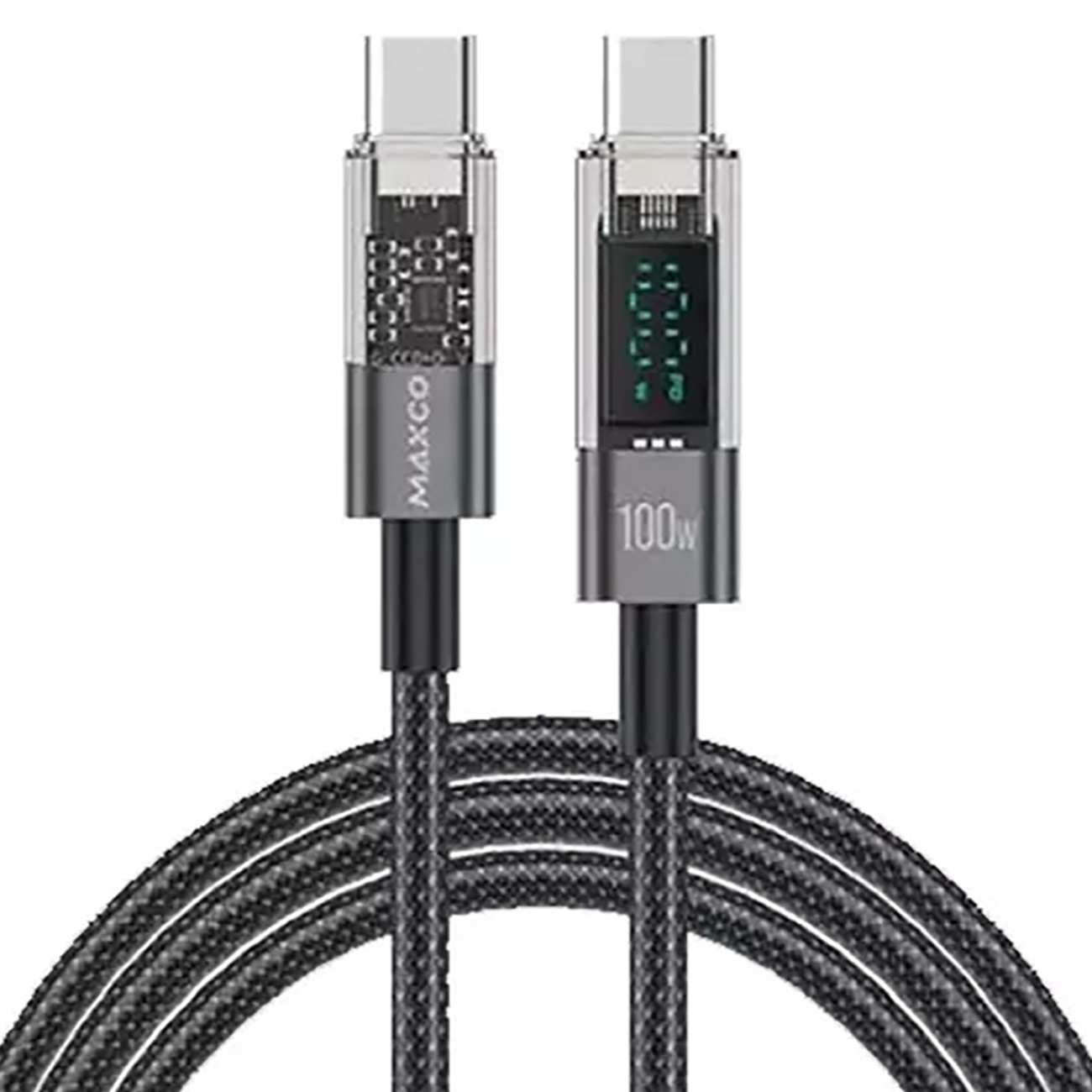 کابل سوپر فست شارژ دو سر تایپ سی 100 وات 2 متری مکسکو MS03CC