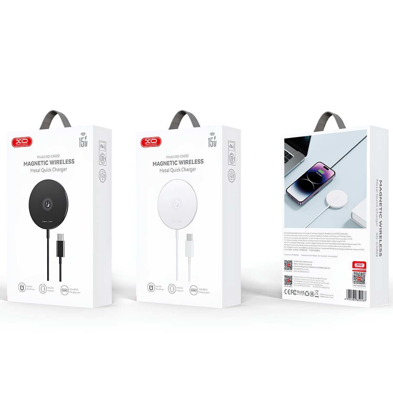 شارژر بی سیم مگنتی 15 وات ایکس او CX022