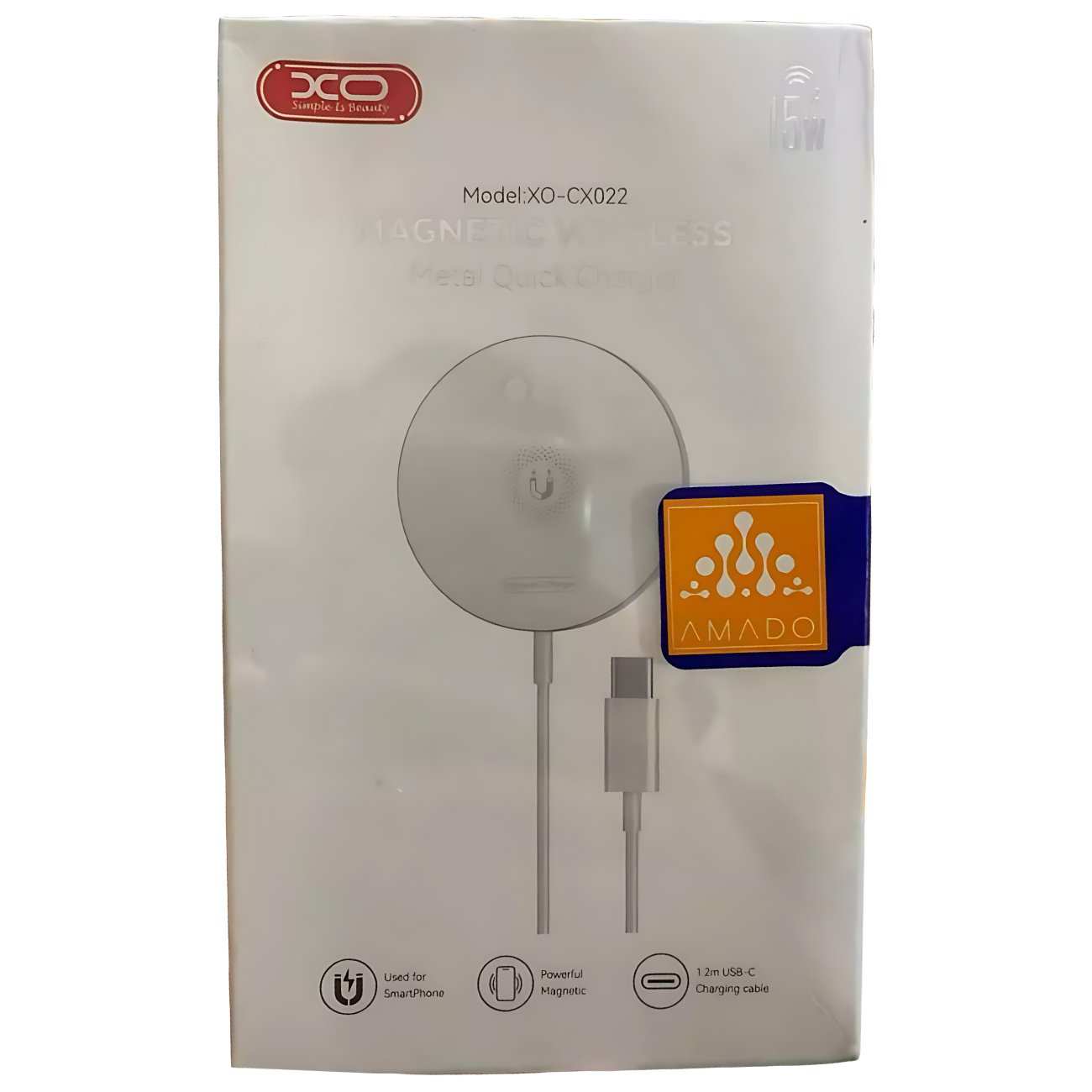 شارژر بی سیم مگنتی 15 وات ایکس او CX022