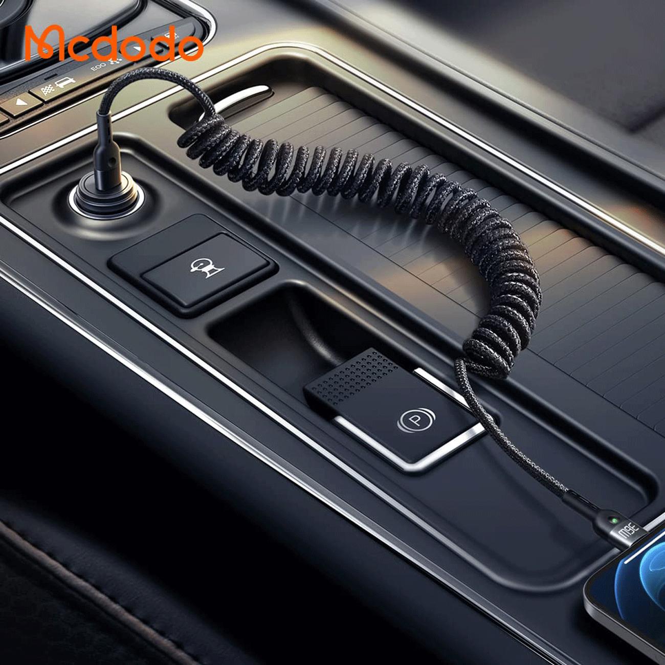 کابل تایپ سی به لایتنینگ 36 واتی 1.8 متری با طراحی فنری مک دودو CA-1960