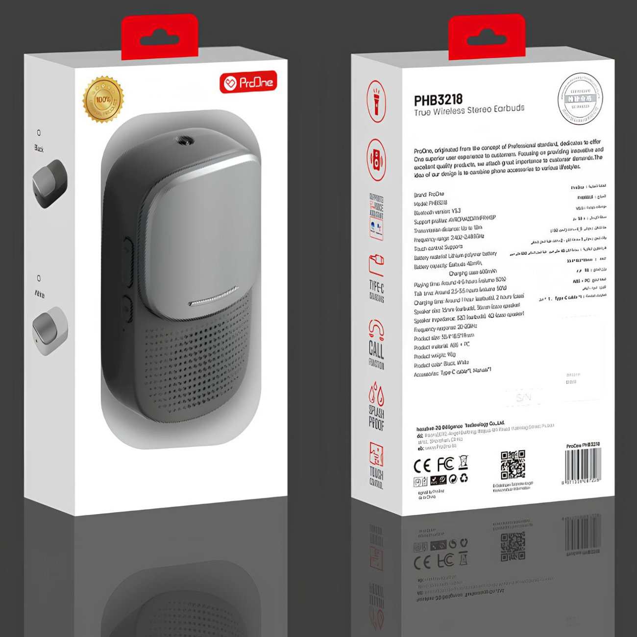 هندزفری بلوتوثی 5.3، اسپیکر بی  سیم و چراغ قوه پرووان PHB3218