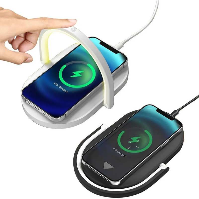شارژر وایرلس فست شارژ و چراغ خواب رومیزی پرووان PWL815