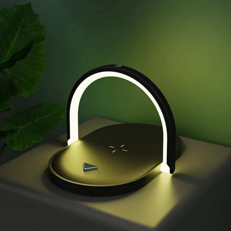 شارژر وایرلس فست شارژ و چراغ خواب رومیزی پرووان PWL815