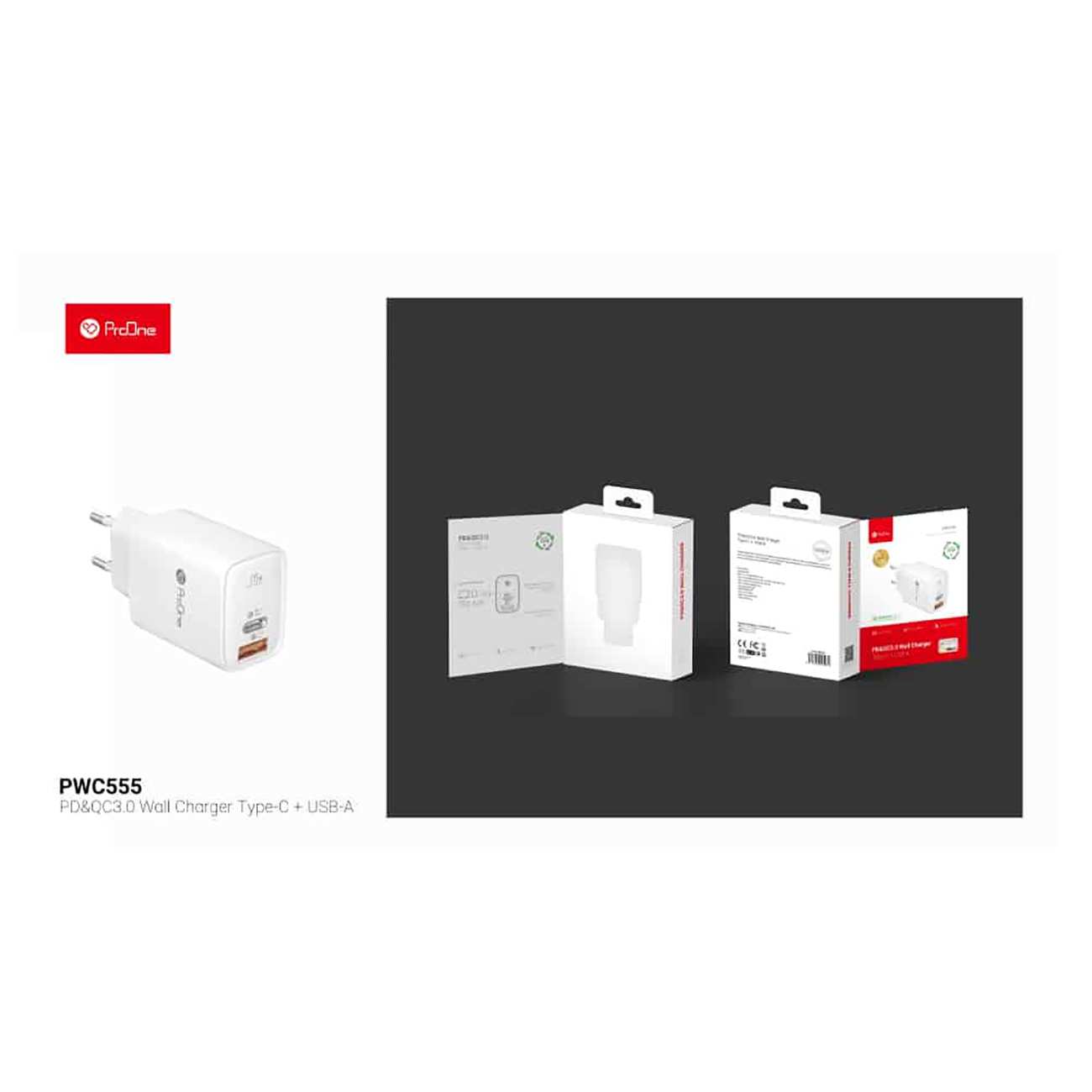 شارژر دیواری 20 وات پرووان PWC555