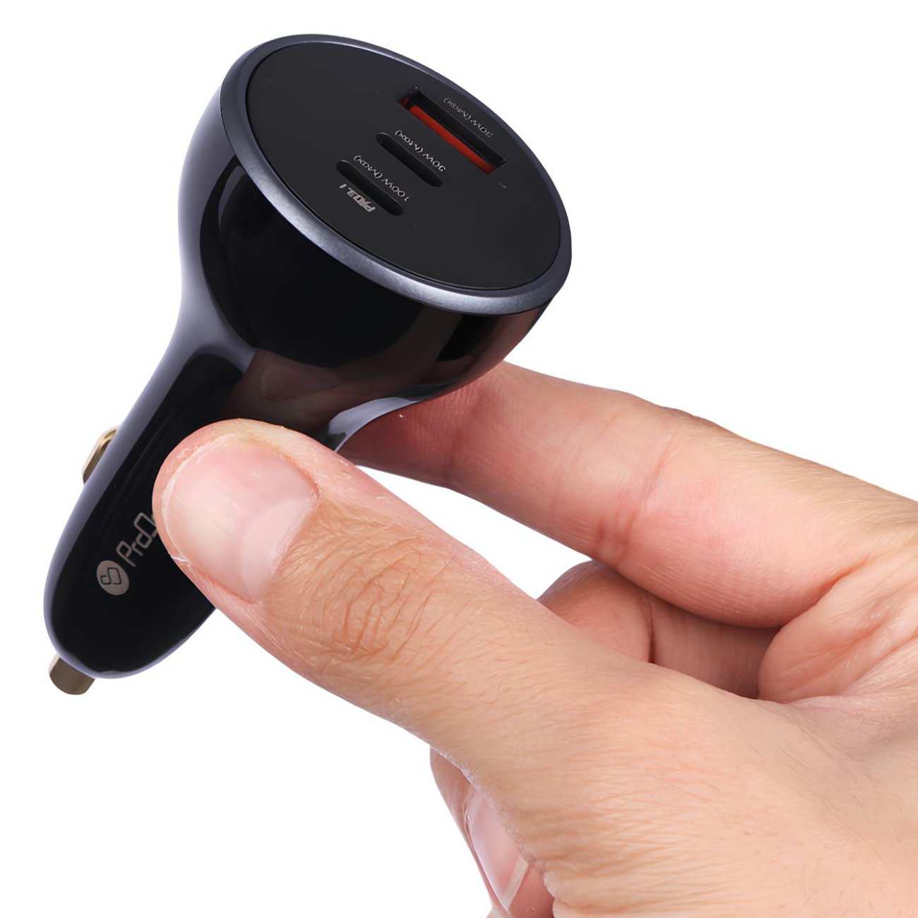 شارژر فندکی فست شارژ ماشین تایپ سی و یو اس بی 160 وات پرووان PCG29