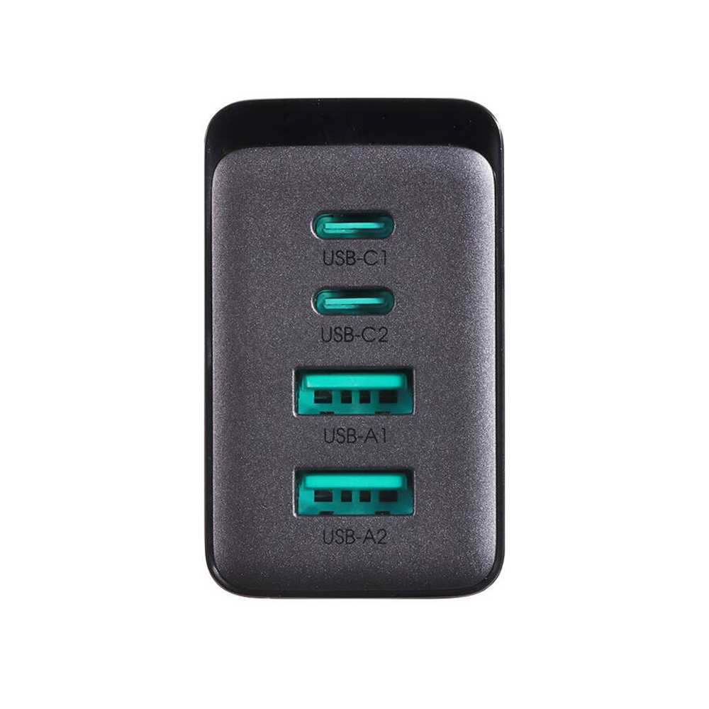 شارژر دیواری تایپ سی و یو اس بی 67 وات با کابل دو سر تایپ سی جویروم TCG02