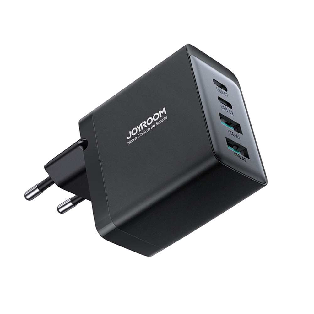 شارژر دیواری تایپ سی و یو اس بی 67 وات با کابل دو سر تایپ سی جویروم TCG02