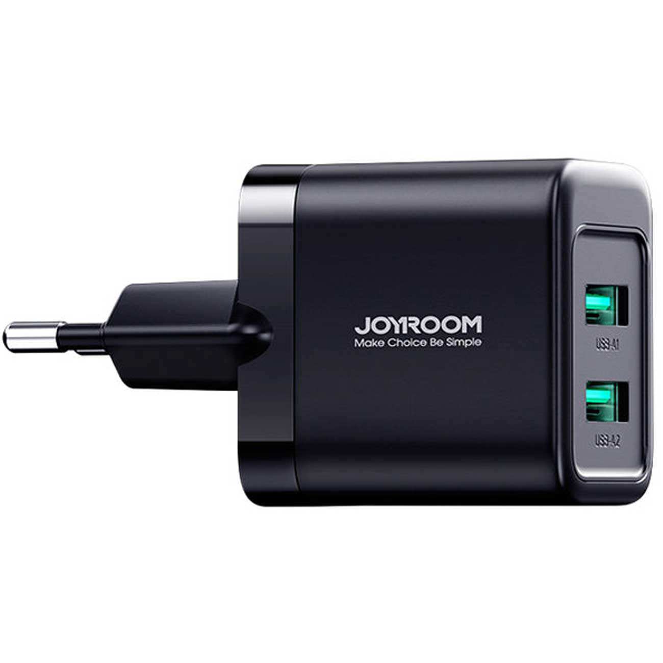 شارژر دیواری دو پورت یو اس بی 12 وات جویروم JR-TCN01EU