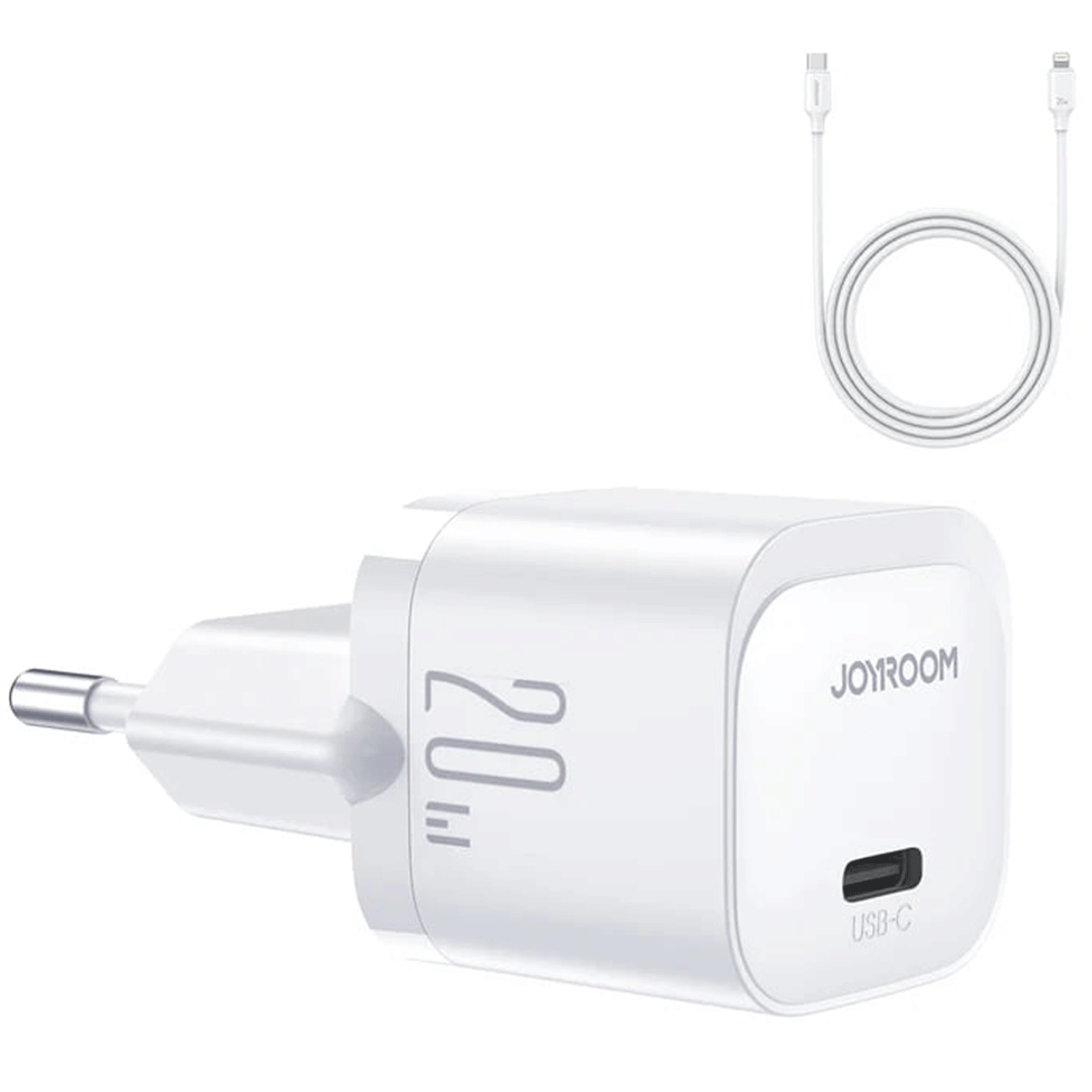 شارژر دیواری فست تایپ سی 20 وات جویروم JR-TCF02