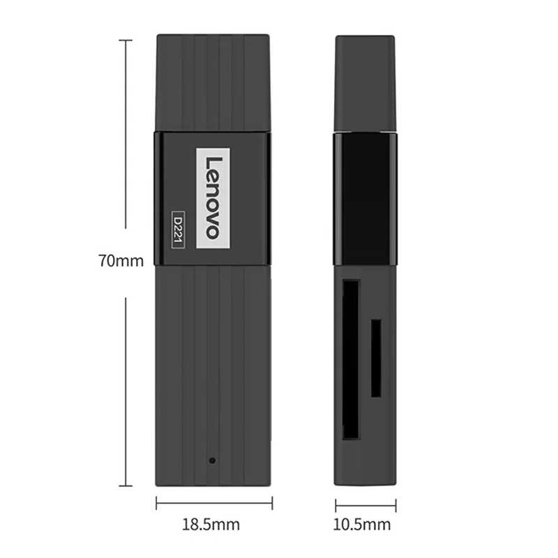 رمریدر Micro SD و SD لنوو Thinkplus D221