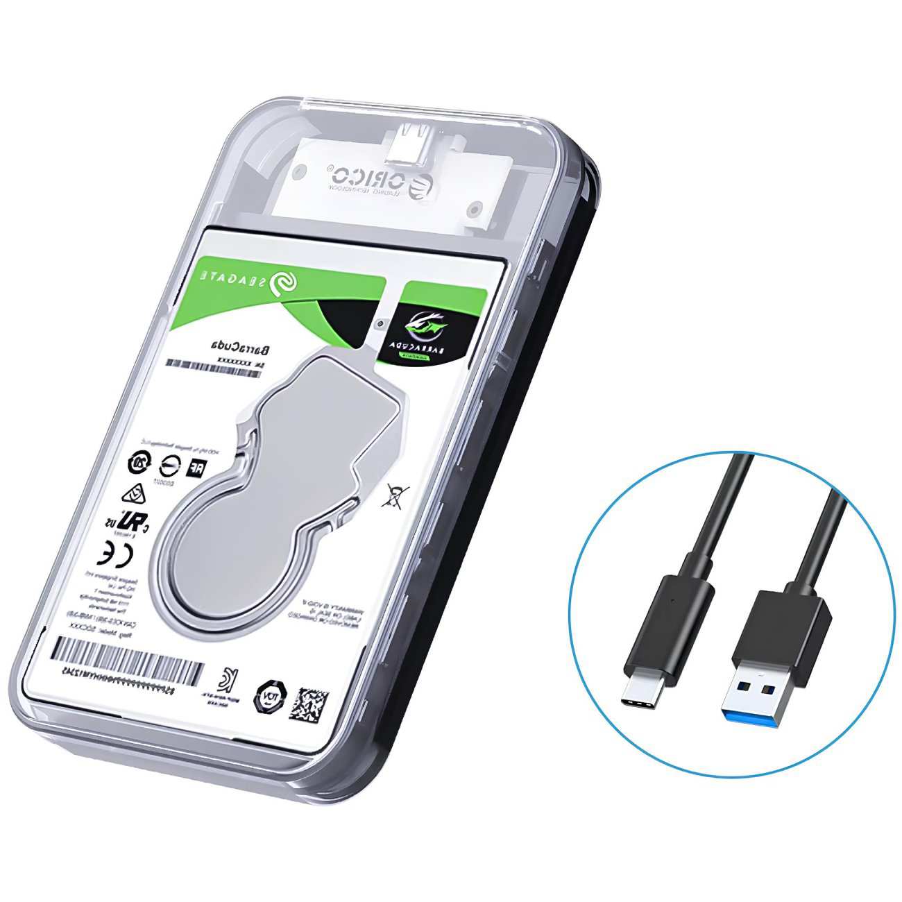 باکس هارد 2.5 اینچی تایپ سی اوریکو DZ25C3-CR