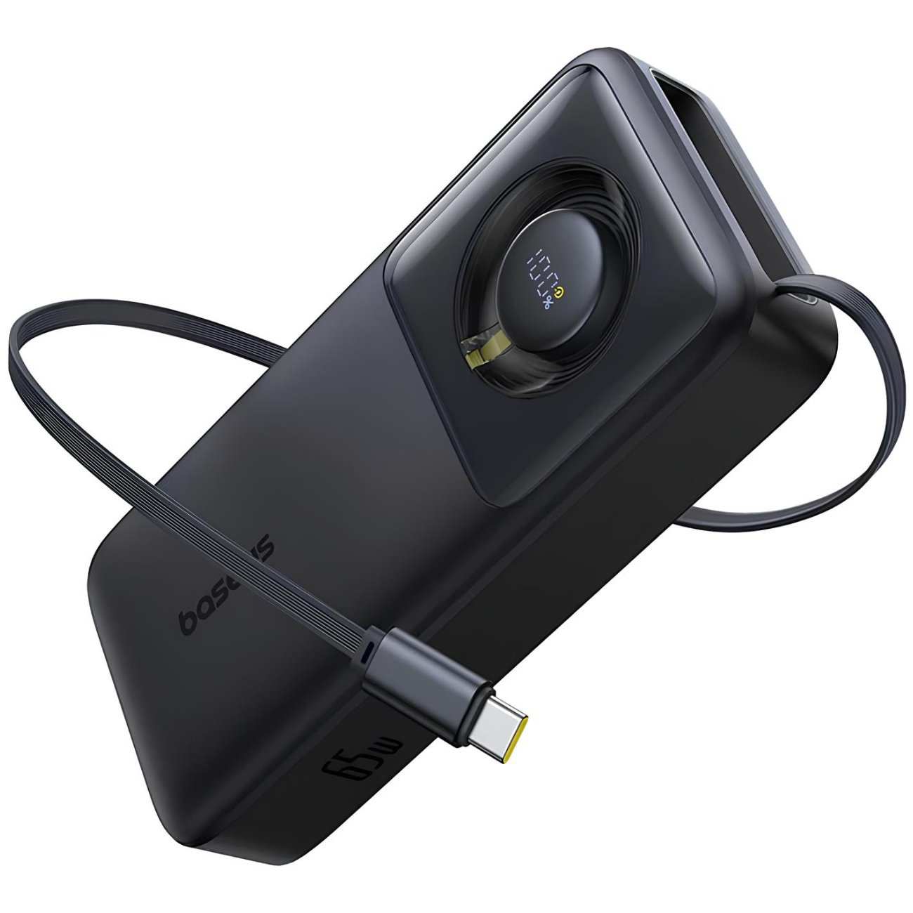 پاور بانک فست شارژ تایپ سی 65 وات 20000 با کابل تایپ سی بیسوس P10070900122-00