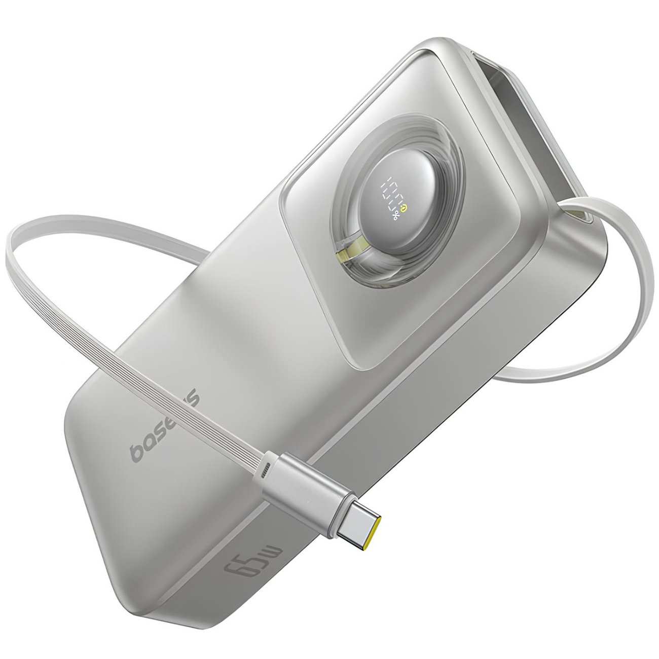 پاور بانک فست شارژ تایپ سی 65 وات 20000 با کابل تایپ سی بیسوس P10070900122-00