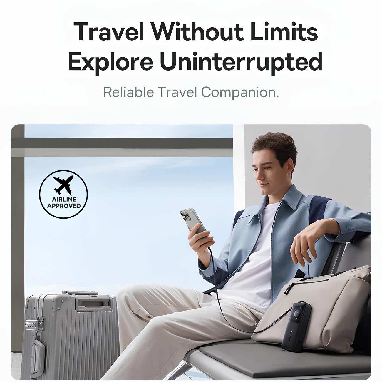 پاور بانک فست شارژ تایپ سی 65 وات 20000 با کابل تایپ سی بیسوس P10070900122-00