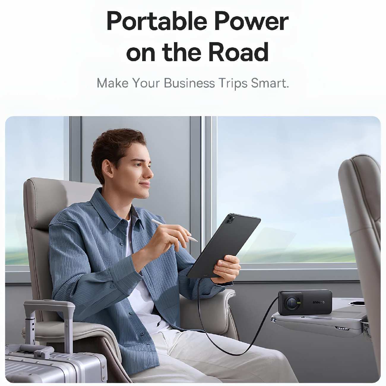 پاور بانک فست شارژ تایپ سی 65 وات 20000 با کابل تایپ سی بیسوس P10070900122-00