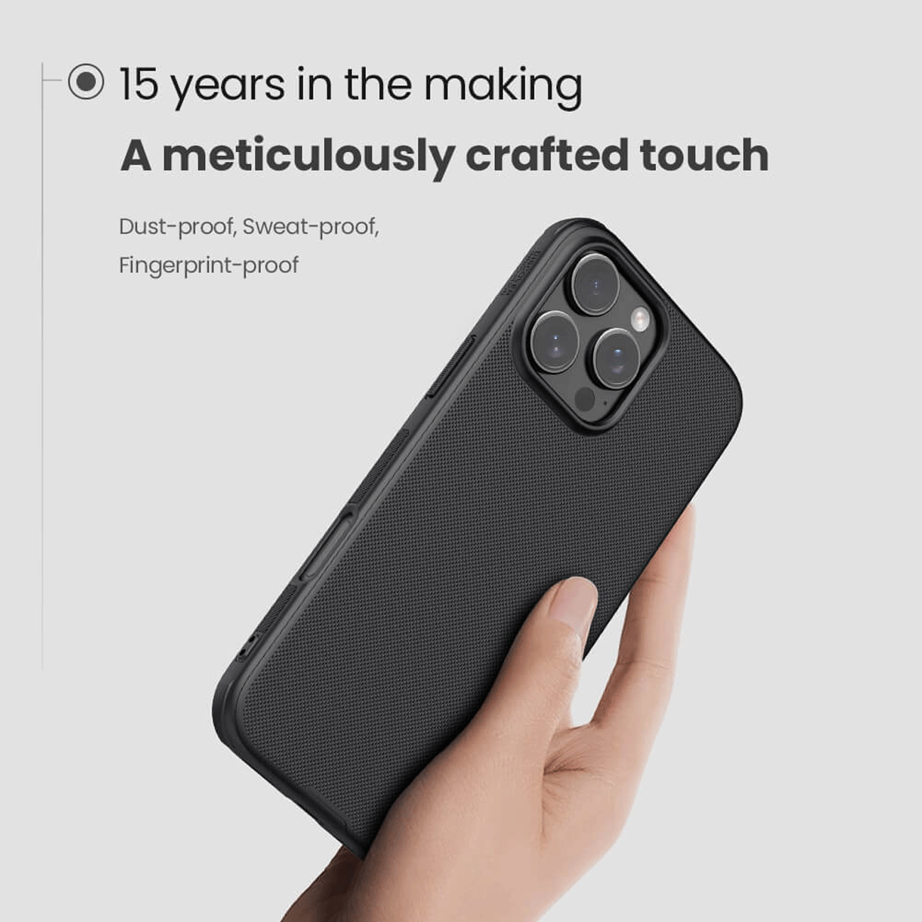 قاب مگ سیف گوشی آیفون 16 پرومکس نیلکین Super Frosted Shield Pro Magnetic