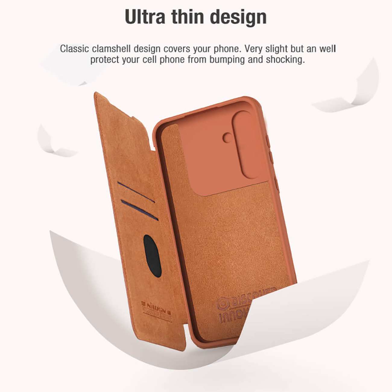 قاب کلاسوری گوشی سامسونگ گلکسی آ35 نیلکین Qin Pro Series Leather